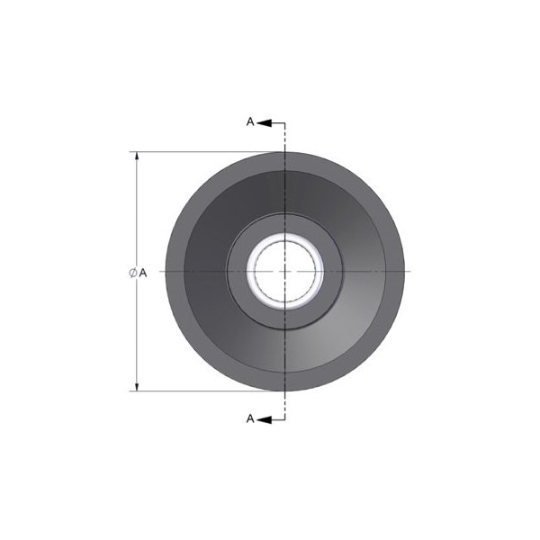 Brewer Machine And Gear Idler Pulley, B Belt, Needle Bearing, 4" OD, 1" Bore 1BU4F